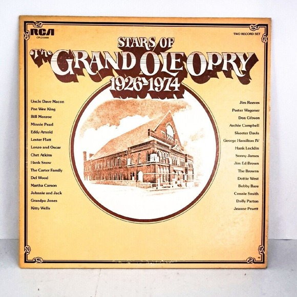 Grand Ole Opry Stars 1926-1974 RCA Two Record Set Country Music Vintage - Picture 1 of 15